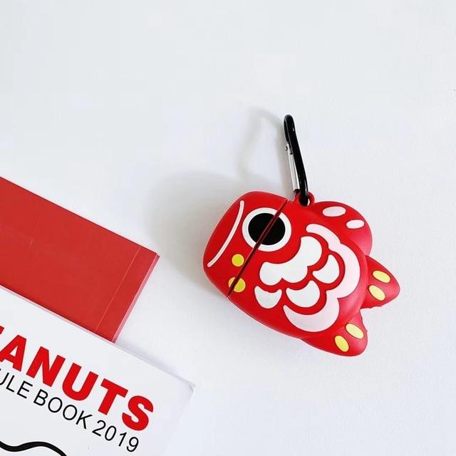 Red Coy Fish Premium AirPods Case Shock Proof Cover