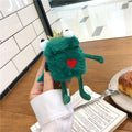 Furry Plush Frog Premium AirPods Case Shock Proof Cover