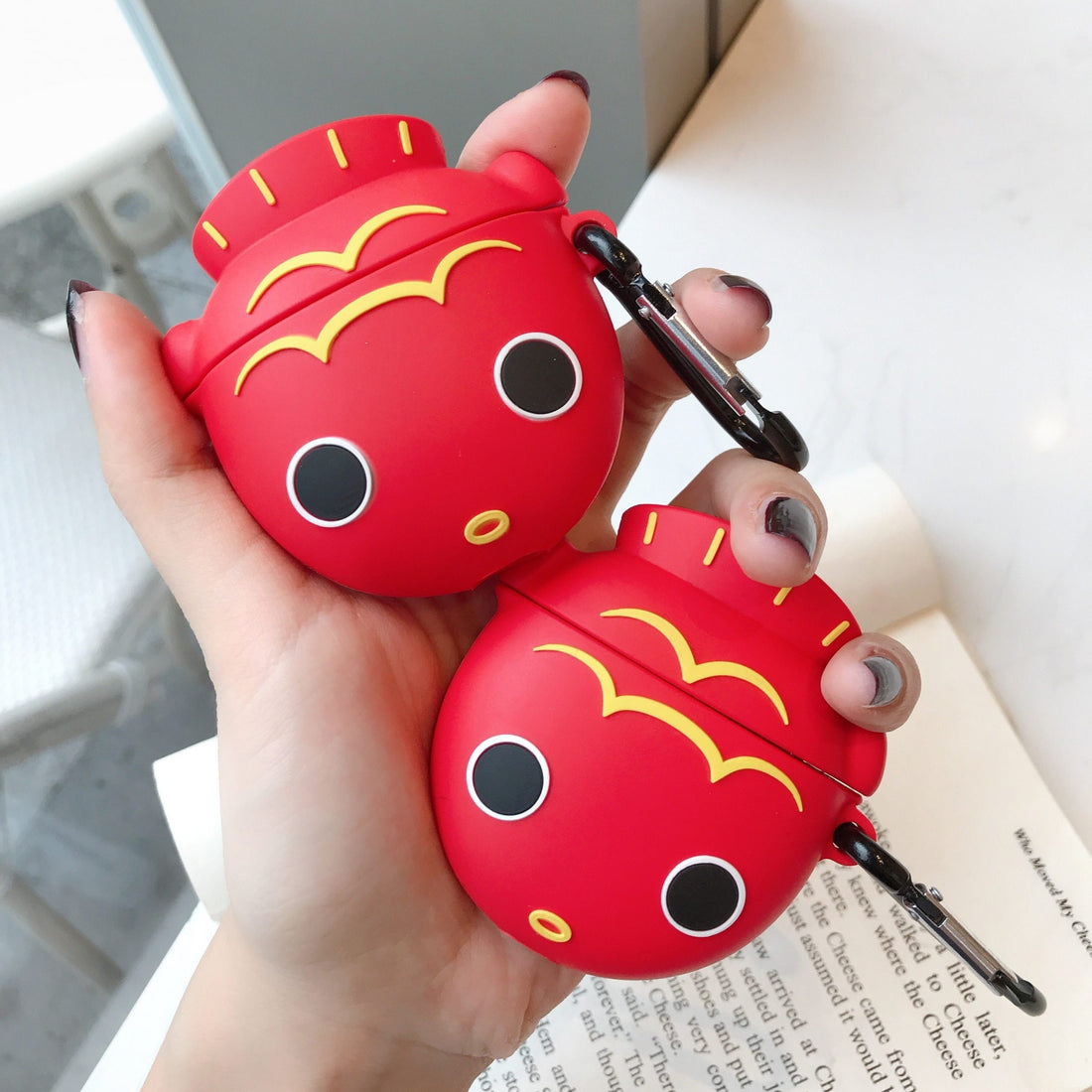 Red Japanese Coy Fish Premium AirPods Case Shock Proof Cover