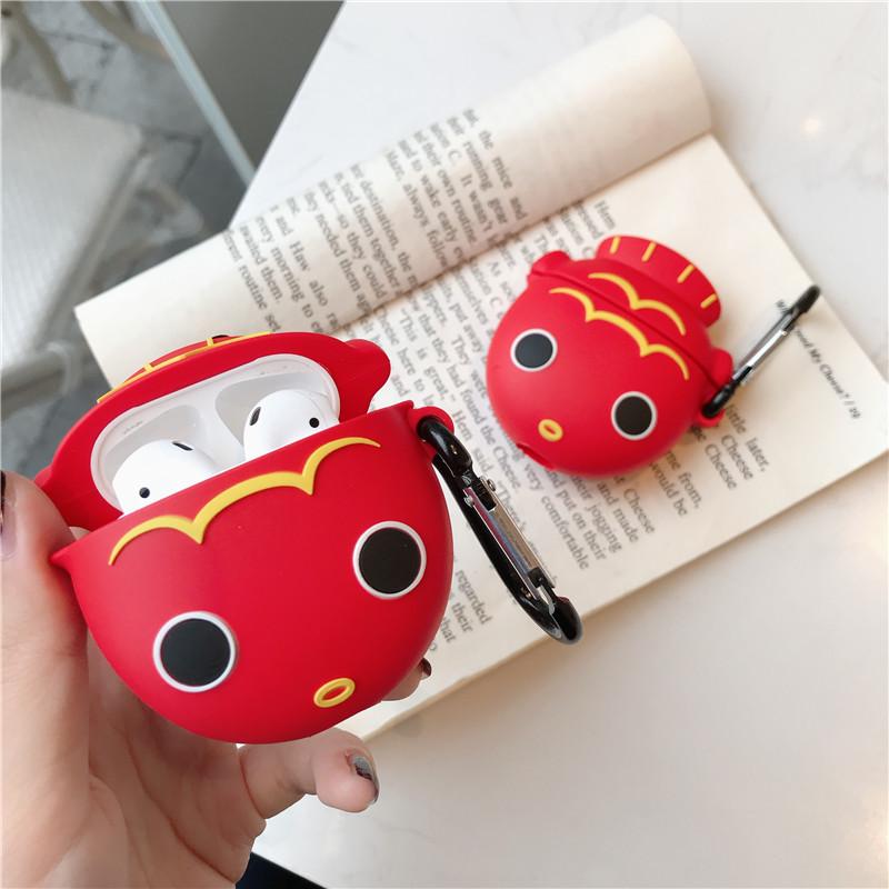 Red Japanese Coy Fish Premium AirPods Case Shock Proof Cover