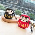 Japanese Good Luck Daruma Tumbler Doll Premium AirPods Case Shock Proof Cover