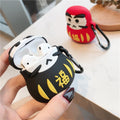 Japanese Good Luck Daruma Tumbler Doll Premium AirPods Case Shock Proof Cover