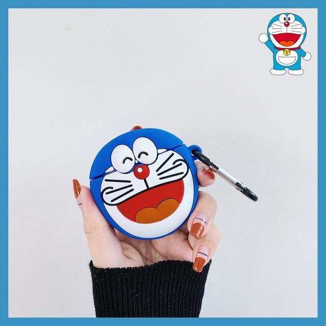 Doraemon 'Dark Blue Laughing' Premium AirPods Case Shock Proof Cover