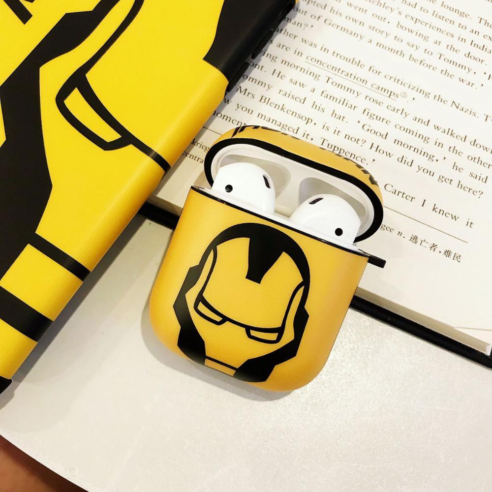 Iron Man Yellow AirPods Case Shock Proof Cover