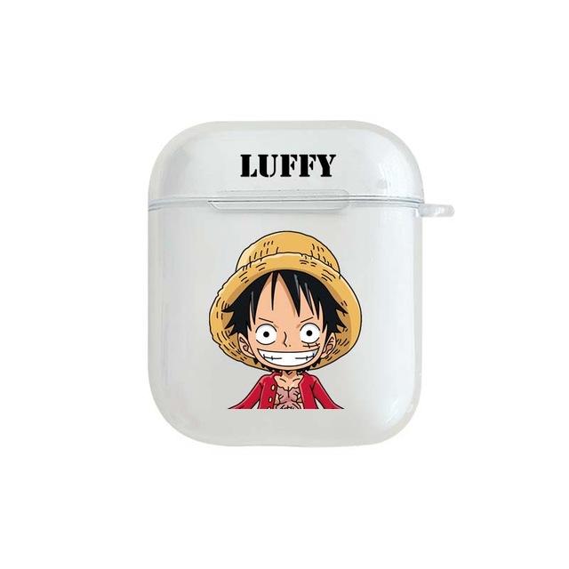 One Piece 'Luffy' Clear Acrylic AirPods Case Shock Proof Cover