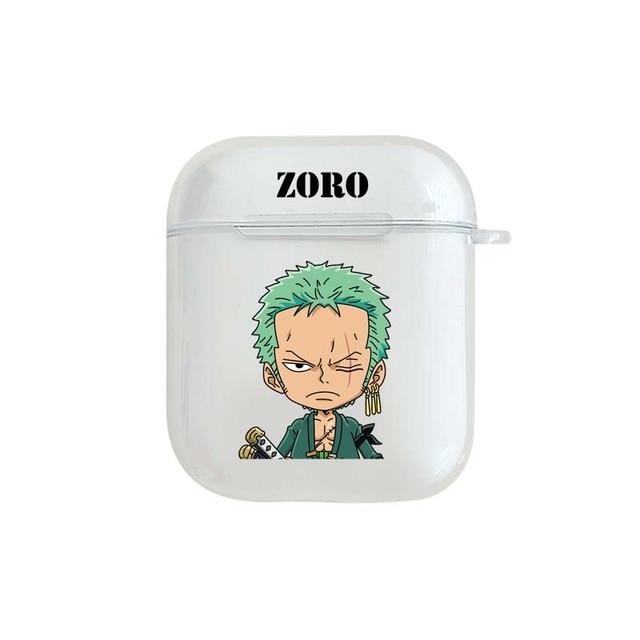 One Piece 'Zoro' Clear Acrylic AirPods Case Shock Proof Cover