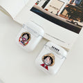 One Piece 'Luffy' Clear Acrylic AirPods Case Shock Proof Cover