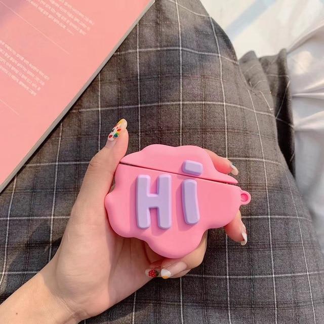 Cute 'Hi' Premium AirPods Case Shock Proof Cover