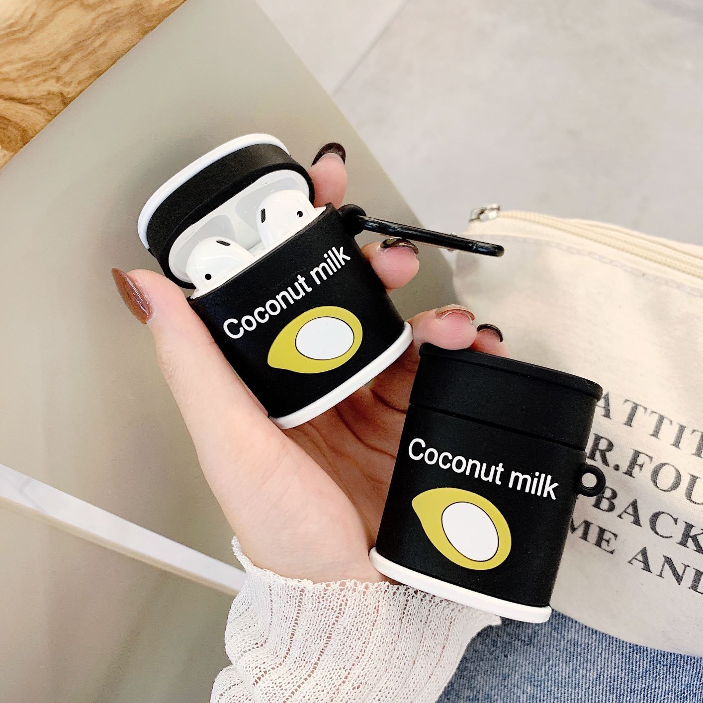 Coconut Milk Premium AirPods Case Shock Proof Cover