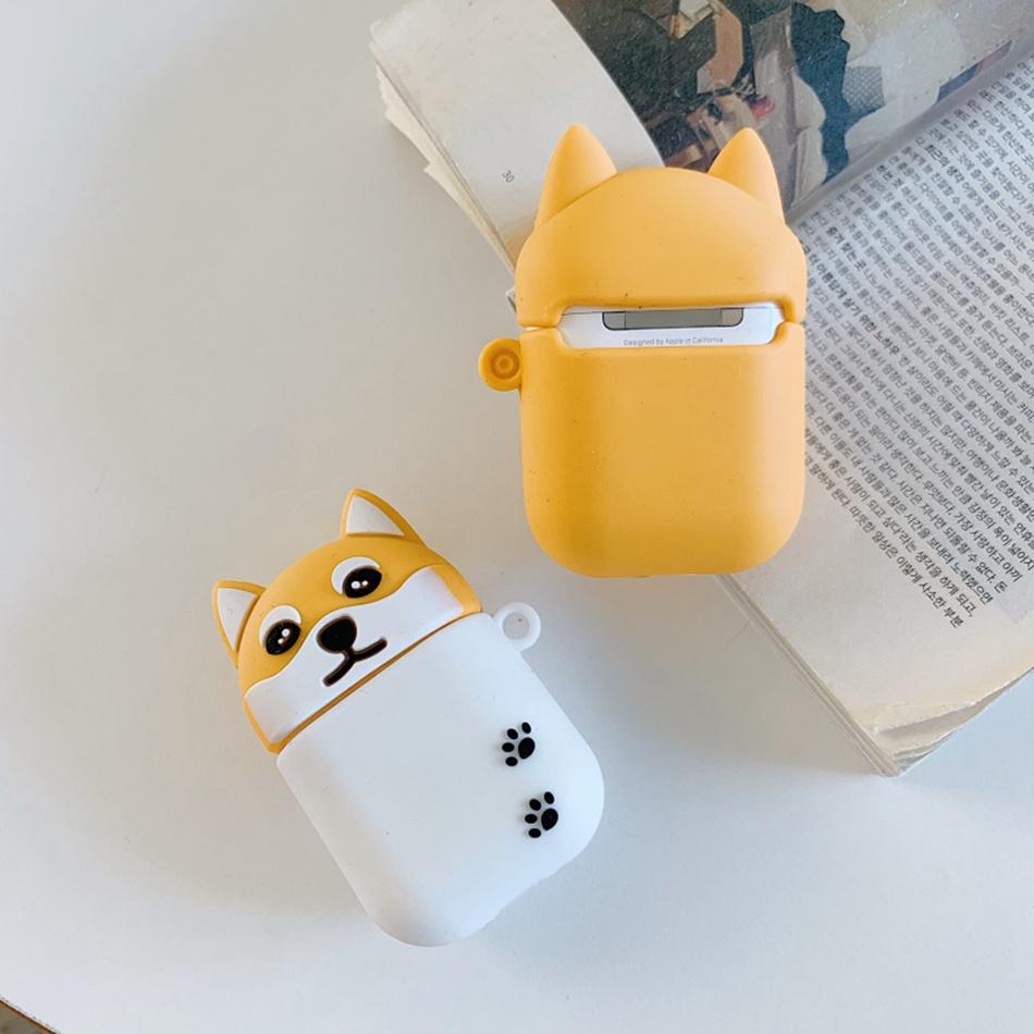 Cute Blonde and White Corgi Dog Premium AirPods Case Shock Proof Cover