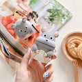 Cute Sitting Hippo Premium AirPods Case Shock Proof Cover
