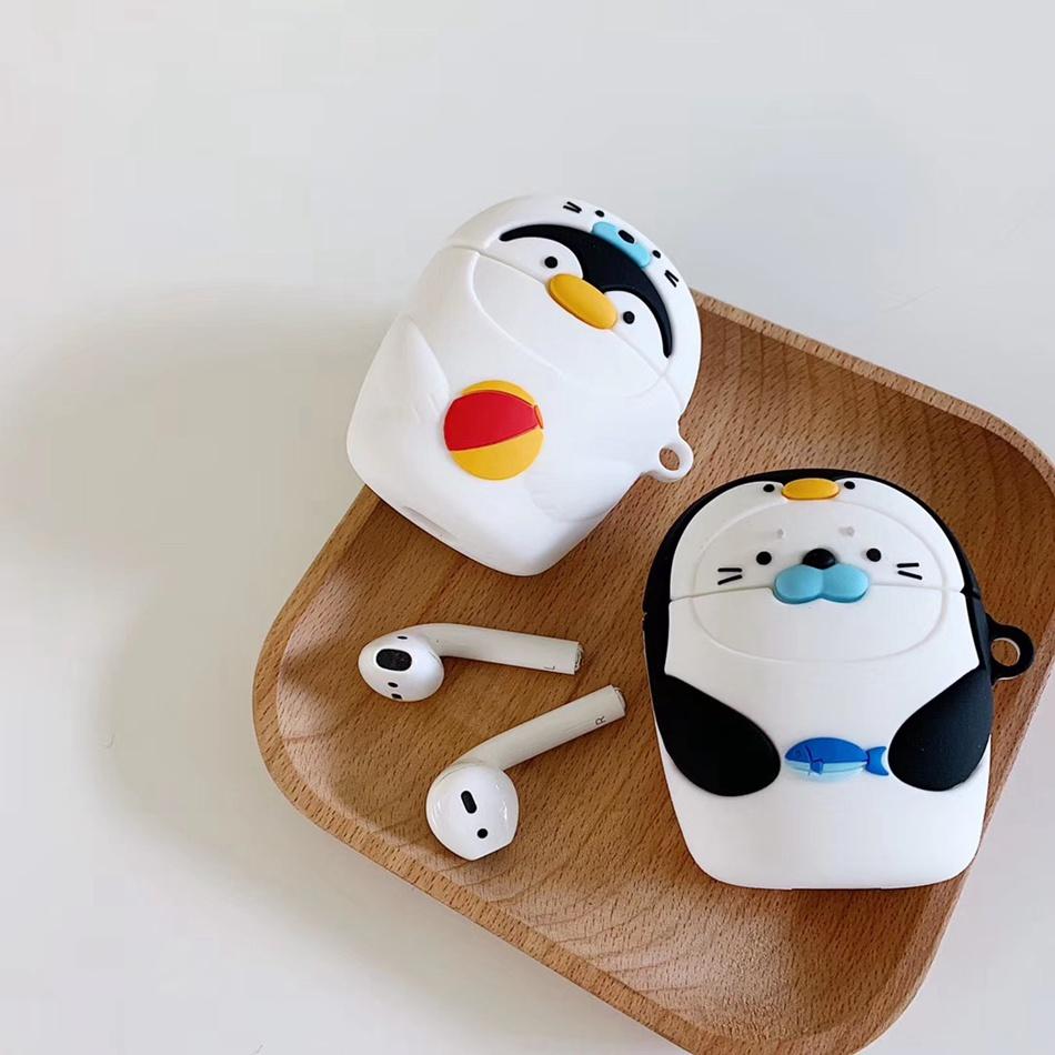 Seal in a Penguin Costume Premium AirPods Case Shock Proof Cover