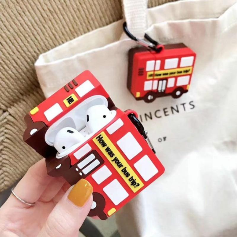 Cute Bus Premium AirPods Case Shock Proof Cover