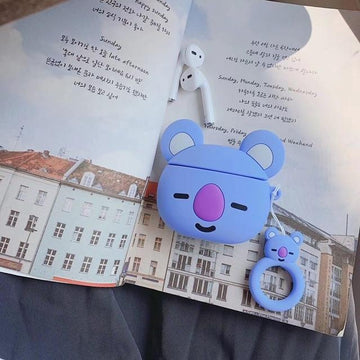 Happy Blue Koala Premium AirPods Case Shock Proof Cover