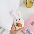 Cute Plush Furry Bunny Premium AirPods Case Shock Proof Cover