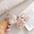 Cute Plush Furry Bunny Premium AirPods Case Shock Proof Cover