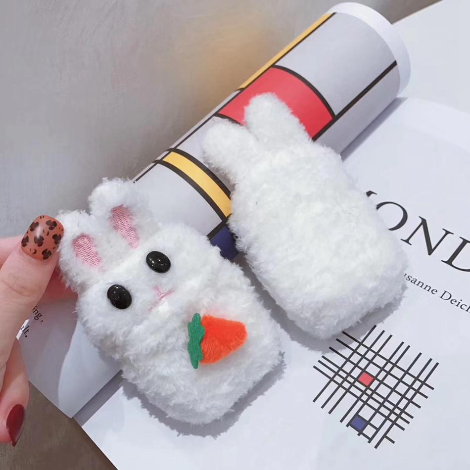 Cute Plush Furry Bunny Premium AirPods Case Shock Proof Cover