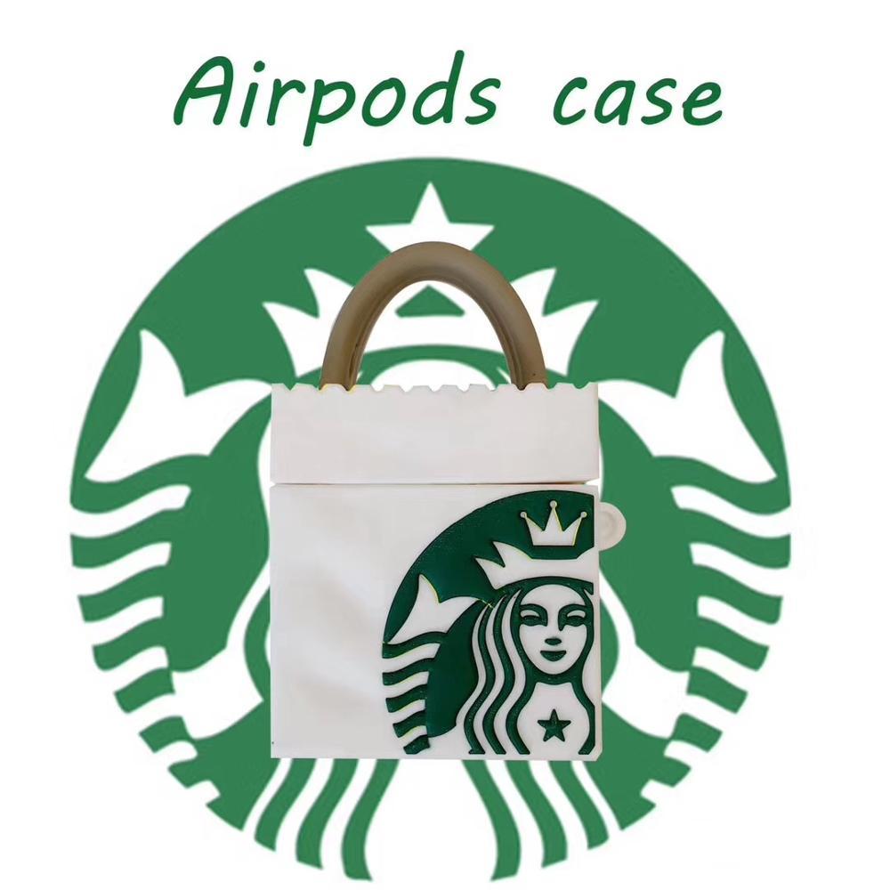 Cute Starbucks Bag Premium AirPods Case Shock Proof Cover