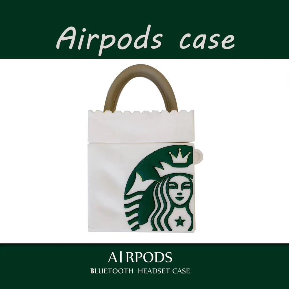 Cute Starbucks Bag Premium AirPods Case Shock Proof Cover