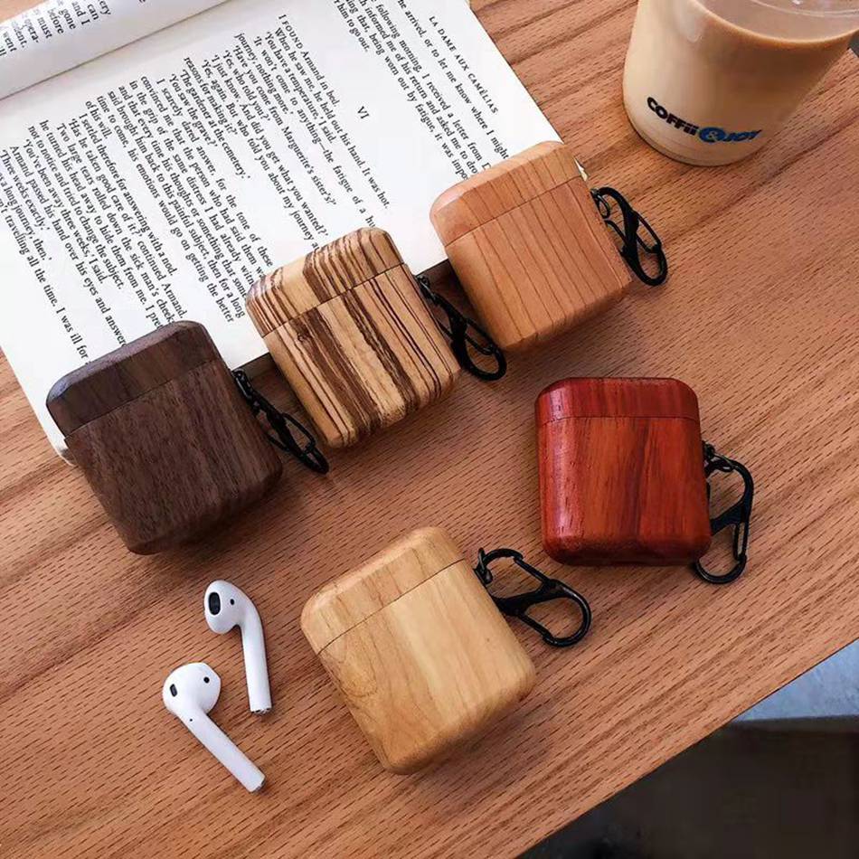 Exotic Wood AirPods Case Shock