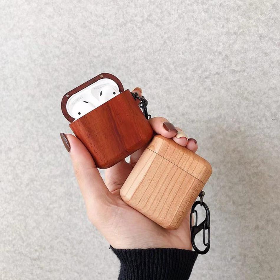 Exotic Wood AirPods Case Shock