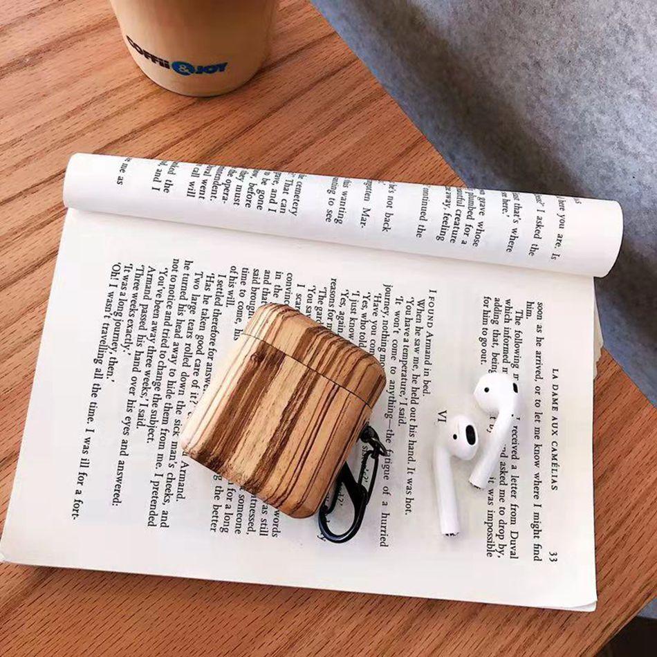 Exotic Wood AirPods Case Shock