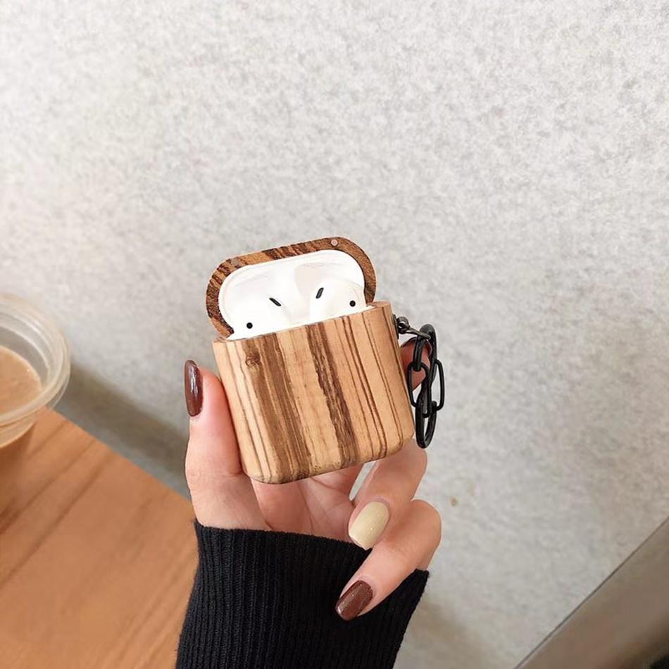 Exotic Wood AirPods Case Shock