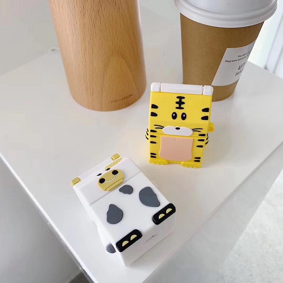 Cute Cow Milk Carton Premium AirPods Case Shock Proof Cover