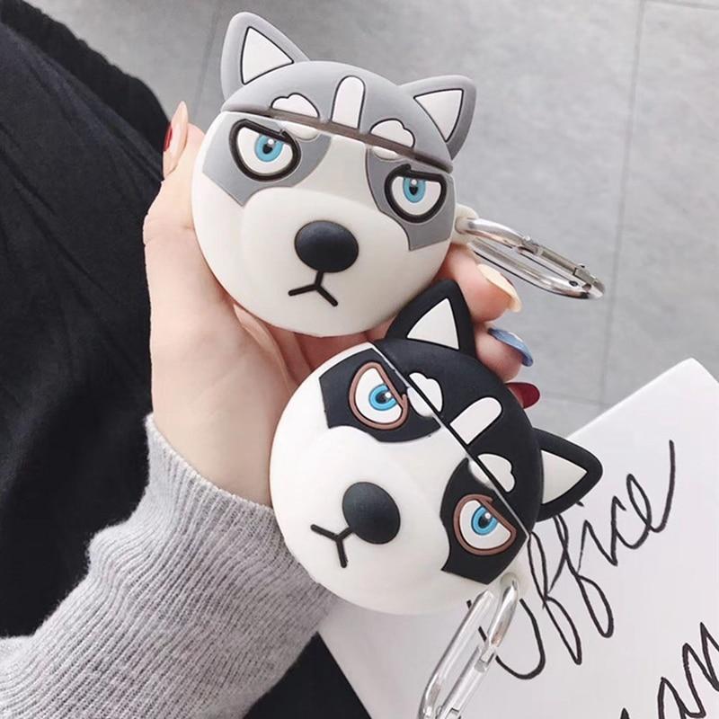 Cute Husky Dog Premium AirPods Case Shock Proof Cover