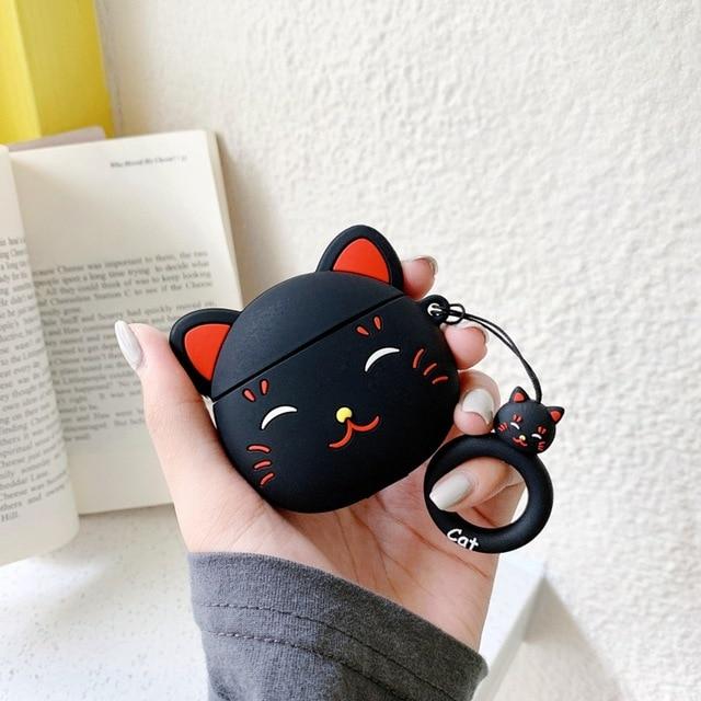 Japanese Neko Cat Premium AirPods Case Shock Proof Cover