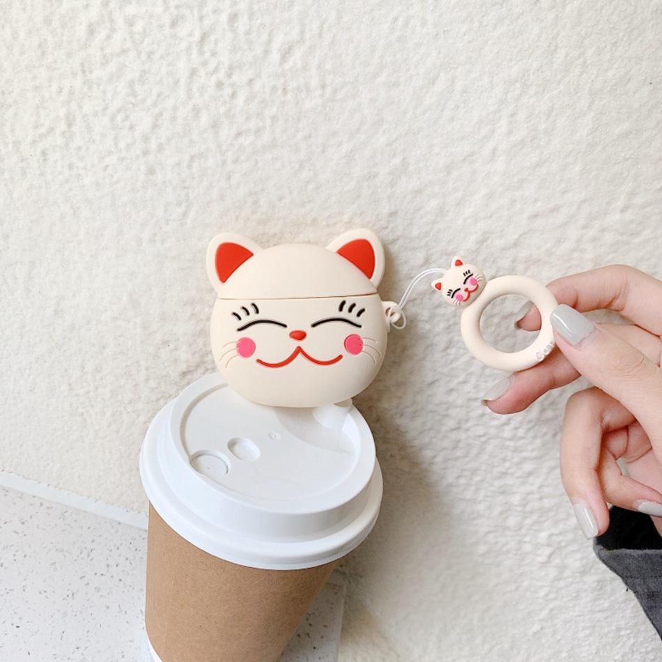 Japanese Neko Cat Premium AirPods Case Shock Proof Cover