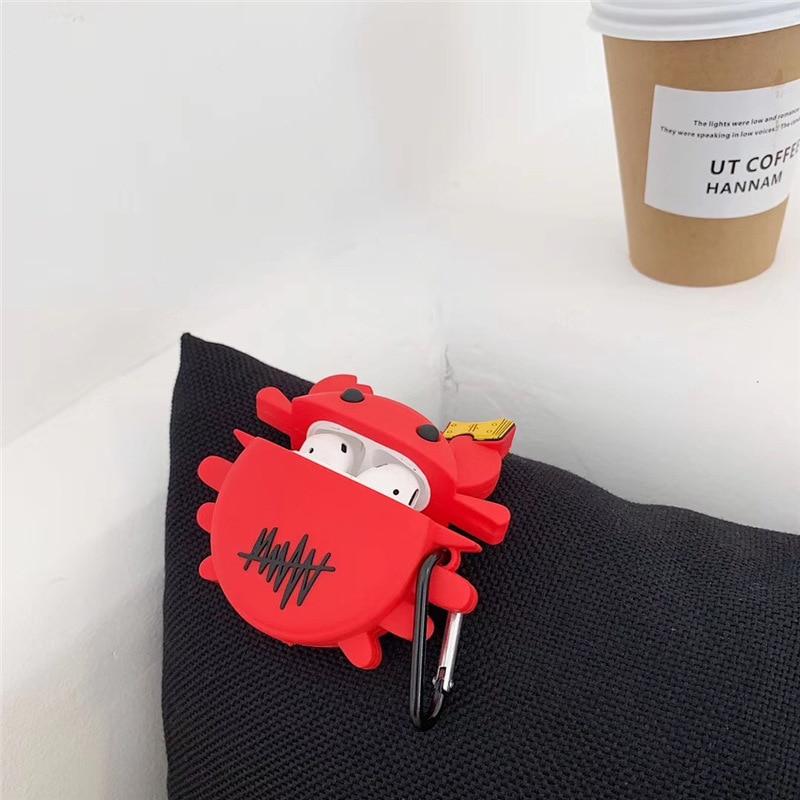 Red Crab with Cash Premium AirPods Case Shock Proof Cover