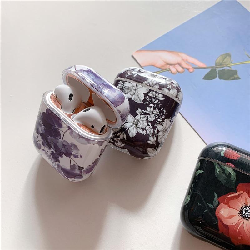 Flowers AirPods Case Shock Proof Cover