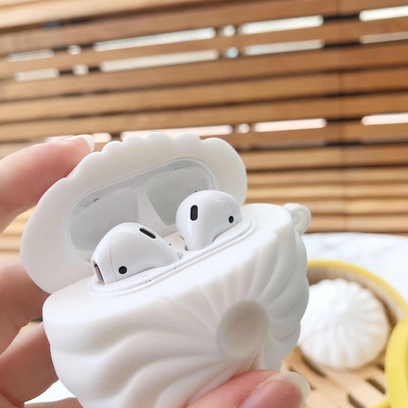 Cute Steamed Dumplings AirPods Case Shock Proof Cover