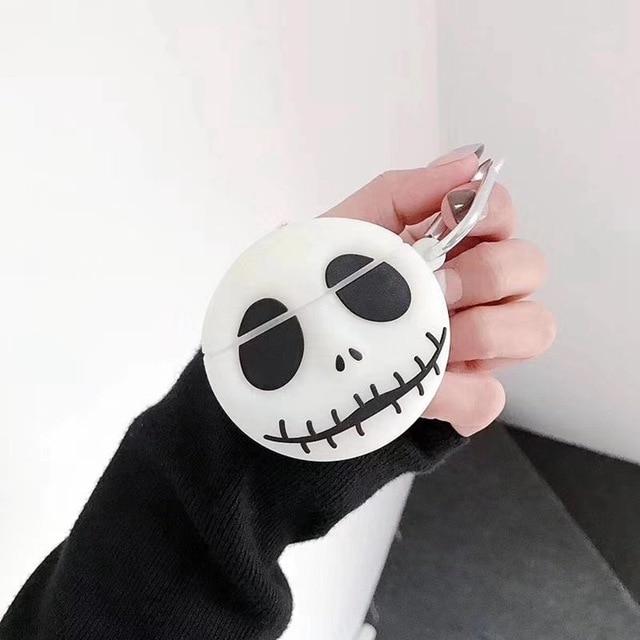 Nightmare Before Christmas 'Jack Skellington | Glow in the Dark' Premium AirPods Case Shock Proof Cover