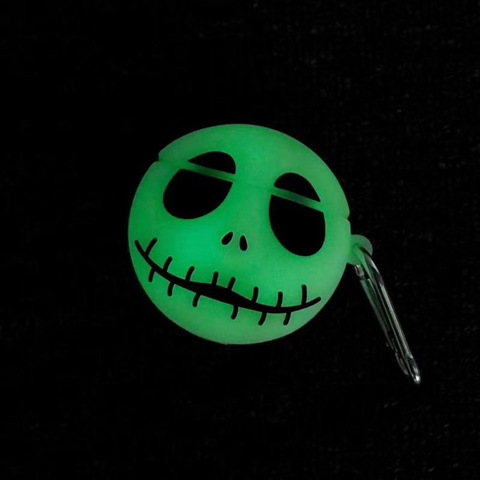 Nightmare Before Christmas 'Jack Skellington | Glow in the Dark' Premium AirPods Case Shock Proof Cover