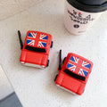 Mini Cooper with British Flag Premium AirPods Case Shock Proof Cover