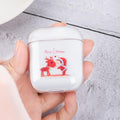 Cute Christmas Clear Acrylic AirPods Case Shock Proof Cover