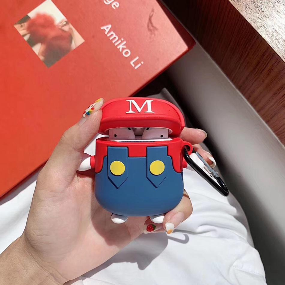 Super Mario Bros. 'Mario Trousers' Premium AirPods Case Shock Proof Cover