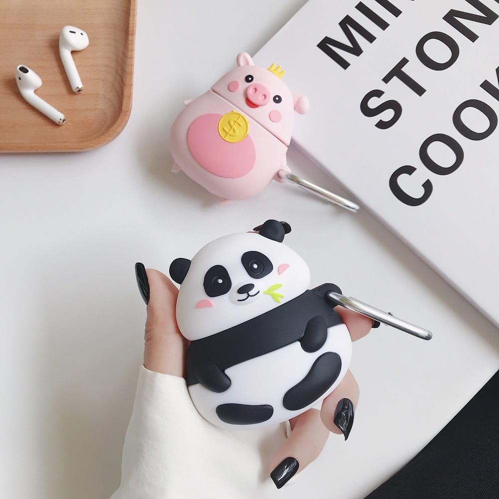 Cute Pudgy Panda Premium AirPods Case Shock Proof Cover