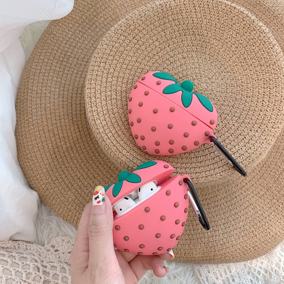 Cute Strawberry Premium AirPods Case Shock Proof Cover