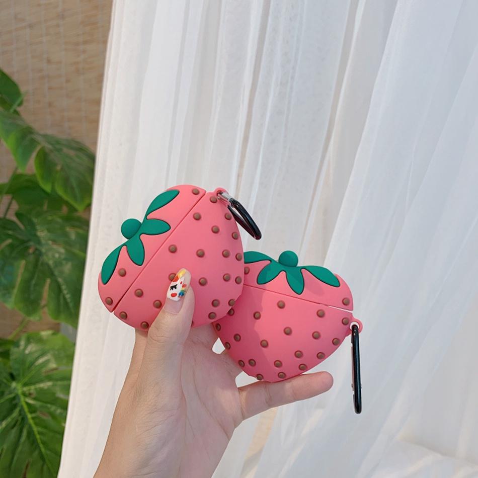 Cute Strawberry Premium AirPods Case Shock Proof Cover