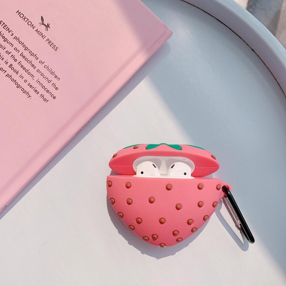 Cute Strawberry Premium AirPods Case Shock Proof Cover