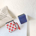 Red Polka Dots AirPods Case Shock Proof Cover