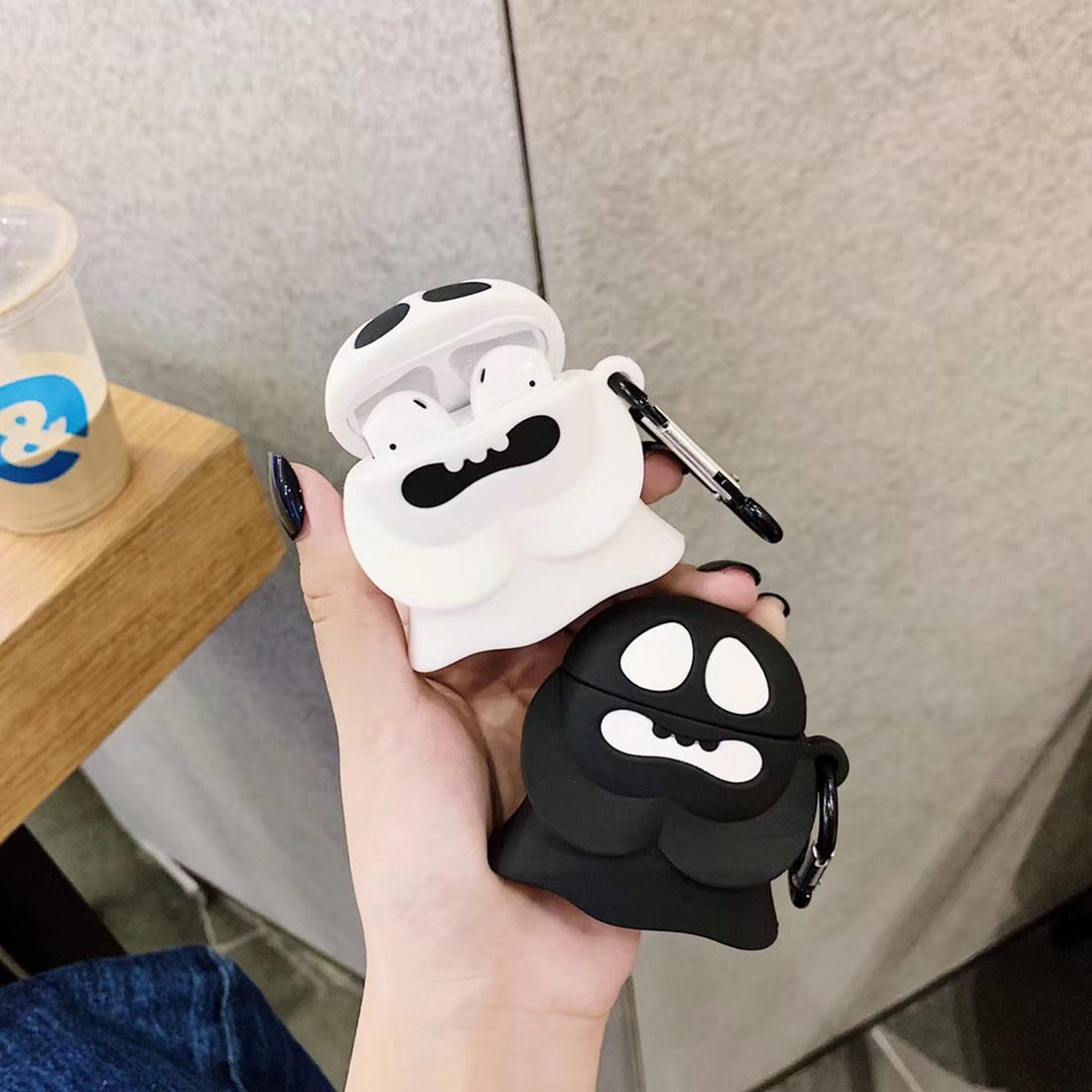 Cute Spooky Ghost Premium AirPods Case Shock Proof Cover