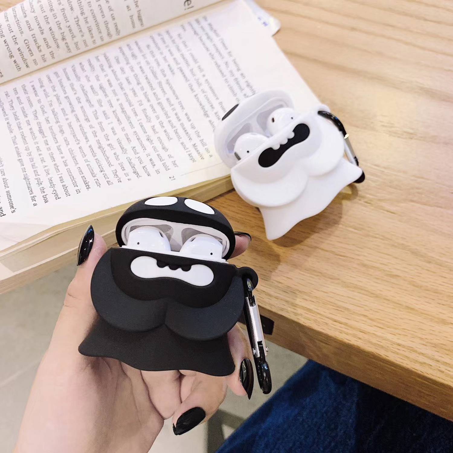 Cute Spooky Ghost Premium AirPods Case Shock Proof Cover
