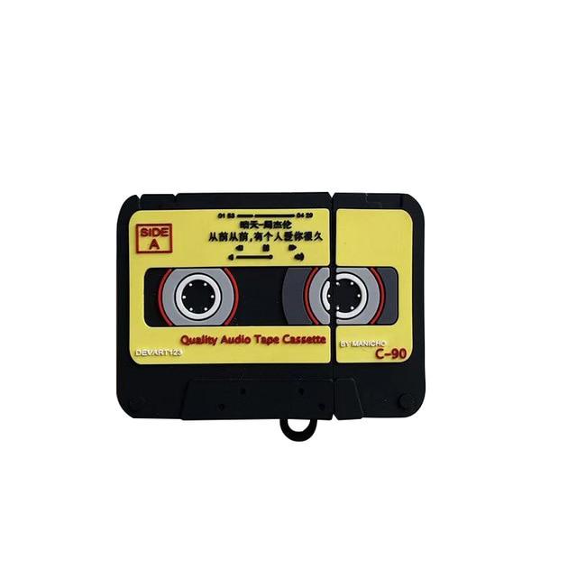 Japanese Vintage Cassette Tape Premium AirPods Case Shock Proof Cover