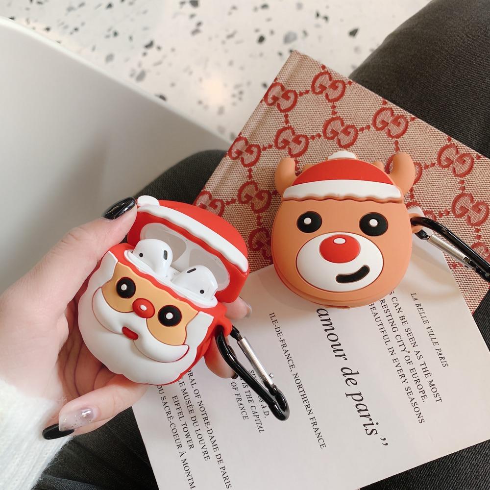 Cute Christmas Santa Premium AirPods Case Shock Proof Cover