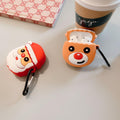 Cute Christmas Smirky Reindeer Premium AirPods Case Shock Proof Cover