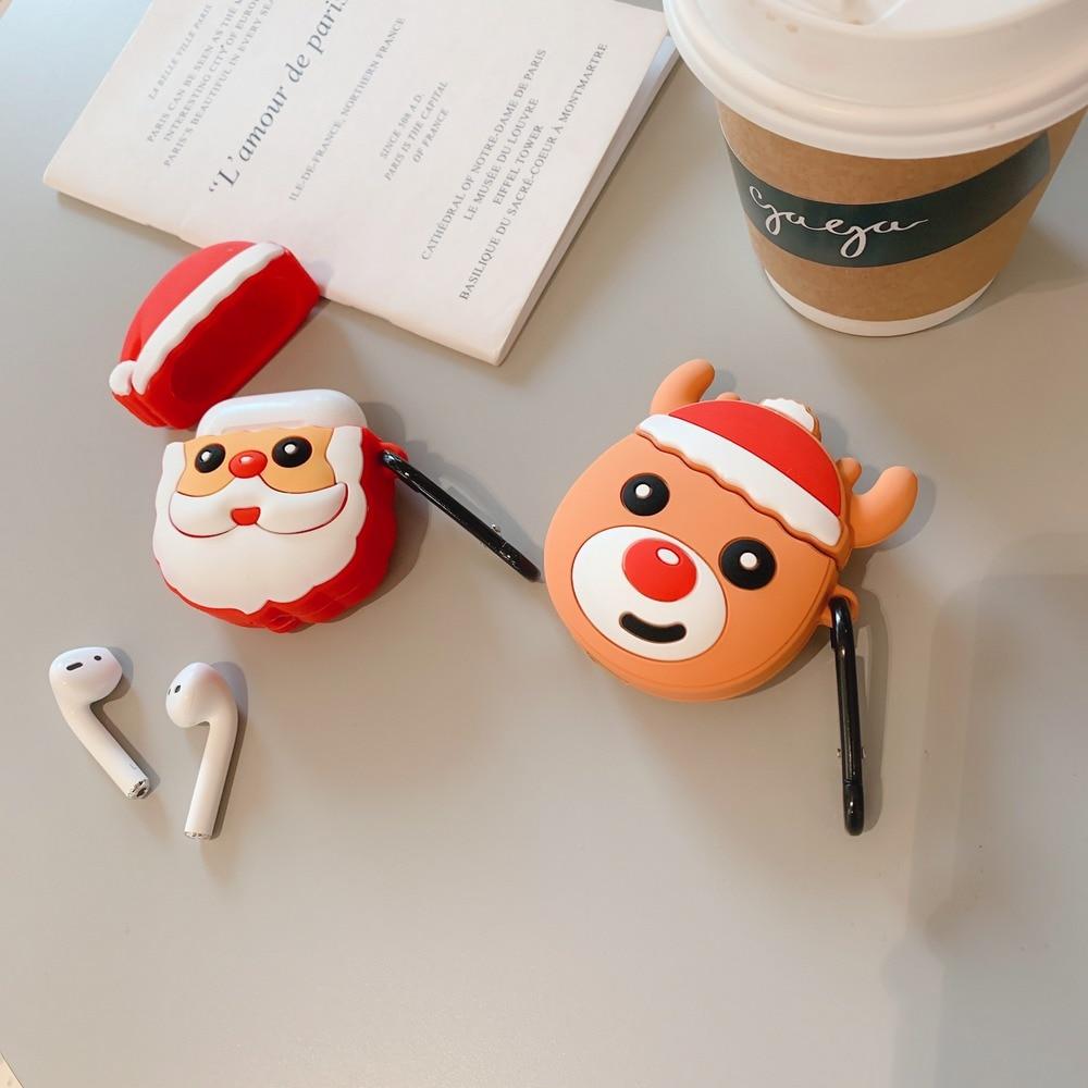 Cute Christmas Santa Premium AirPods Case Shock Proof Cover